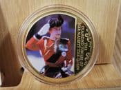 QEII Diamond Jubilee, Trooping the Colour, 2012 Gold Plated Medal, With COA, OS389