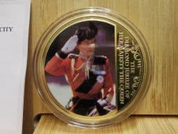QEII Diamond Jubilee, Trooping the Colour, 32g 2012 Gold Plated Medal, With COA, OS504