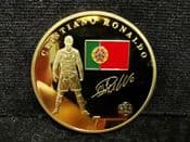 Real Madrid C.F, Cristiano Ronaldo Gold Plated Medal, No COA, OS1598