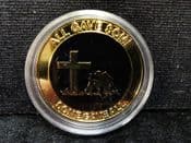 Remembrance, Gold Plated Souvenir Medal, No COA, OS1340