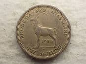 Rhodesia & Nyasaland, One Shilling 1956, F, CS12790