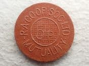 Royal Arsenal Co-Operative Society, 5 Pence Pressed Carboard Token, VF, CS13037