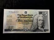 Royal Bank of Scotland, 5 Pounds 2005 (Royal College of Surgeons), AUNC, BKN1622