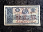 Scotland, British Linen Bank, One Pound 1956, VF, BKN2131
