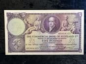 Scotland, Commercial Bank Ltd, £5, 1953, EF, BKN2620