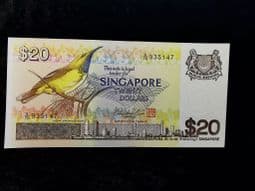 Singapore, 20 Dollars (1979), AUNC, BKN1252