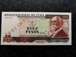 South America, 10 Pesos 1991 (Specimen Overprint), AUNC, BKN1117