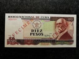 South America, 10 Pesos 1991 (Specimen Overprint), AUNC, BKN1121