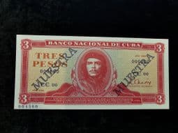 South America, 3 Pesos 1984 (Specimen, Blue MUESTRA Overprint), UNC, BKN1294