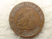 Spain, 5 Centimos 1870 OM, Fair, CS13983