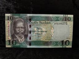 Sudan, 10 Pounds 2016, EF, BN260