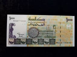 Sudan, 1000 Dinars 1998, UNC, BKN1503