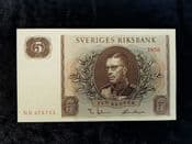 Sweden, 5 Kronor 1956, EF, BKN1248