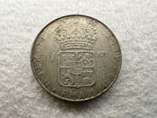 Sweden, Silver (.400), One Krona 1965 U, F, CS11296