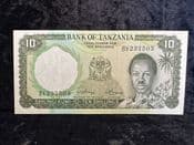Tanzania, 10 Shillings (1966), VF, BKN2119
