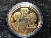 The Beatles, Gold Plated Souvenir Medal, No COA, OS1221