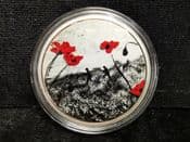 The War Poppy Collection, WW1 Silver Plated Medal, No COA, OS1552