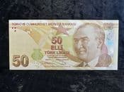 Turkey, 50 Lira 2009, EF, BKN2150