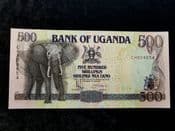 Uganda, 500 Shillings 1991, UNC, BKN1439