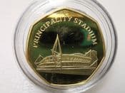 UK Sporting Venues, Principality Stadium, 2019 Gold Plated Medal, No COA, OS269