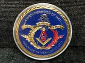 USA, Freemasons, Gold Plated Souvenir Medal, No COA, OS1339