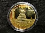 USA, Great Seal, Gold Plated Souvenir Medal, No COA, OS1588