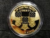 USA, Medal of Honor Gold Plated Medal, No COA, OS1531