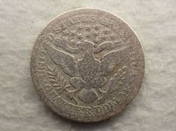 USA, Silver (.900), Barber Quarter 1903, Poor, CS12629