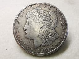 USA, Silver (.900), Morgan Dollar 1921 S, AVF, CS8714