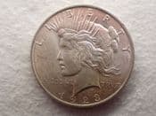 USA, Silver (.900), Peace Dollar 1923, EF, CS12354