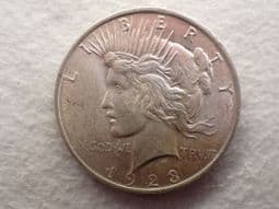 USA, Silver (.900), Peace Dollar 1923, EF, CS12354