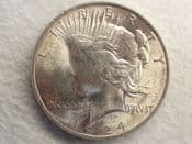USA, Silver (.900), Peace Dollar 1924, EF, CS13411
