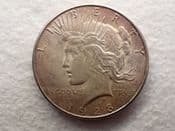 USA, Silver (.900), Peace Dollar 1928 S, AEF, CS12364