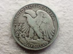 USA, Silver (.900), Walking Liberty 1/2 Dollar 1944 D, Fair, CS13881