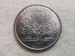 USA, State Quarter 1999 P (Connecticut), VF, CS10719