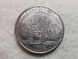 USA, State Quarter 1999 P (Connecticut), VF, CS10794