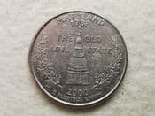 USA, State Quarter 2000 P (Maryland), VF, CS10578