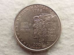 USA, State Quarter 2000 P (New Hampshire), VF, CS13055