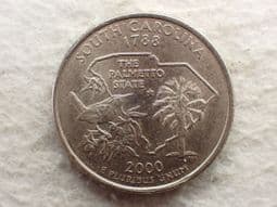 USA, State Quarter 2000 P (South Carolina), VF, CS13127