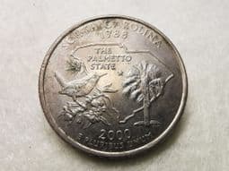 USA, State Quarter 2000 P (South Carolina), VF, CS9207