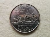 USA, State Quarter 2000 P (Virginia), VF, CS10542