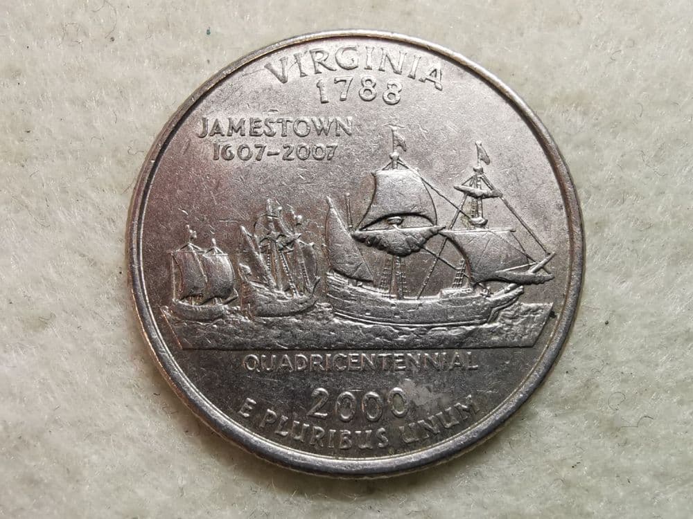 USA State Quarter 2000 P Virginia VF CS10789
