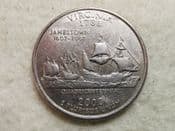 USA, State Quarter 2000 P (Virginia), VF, CS10789