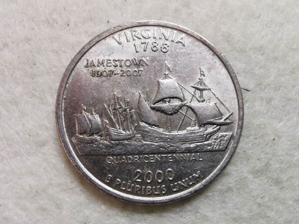 USA State Quarter 2000 P Virginia VF CS10791