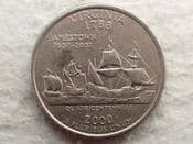 USA, State Quarter 2000 P (Virginia), VF, CS13026