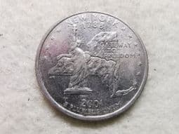 USA, State Quarter 2001 D (New York), AVF, CS12108
