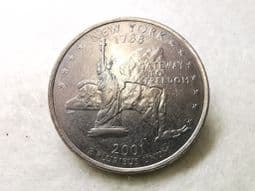 USA, State Quarter 2001 D (New York), VF, CS9148