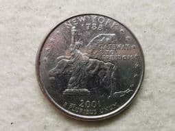 USA, State Quarter 2001 P (New York), VF, CS10627