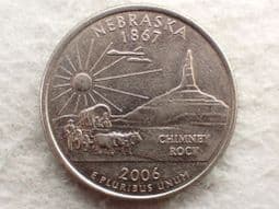 USA, State Quarter 2006 D (Nebraska), VF, CS13161