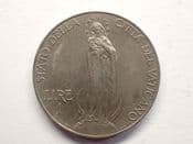 Vatican City, One Lira 1930 (Low Mintage), Stained VF, CS15025